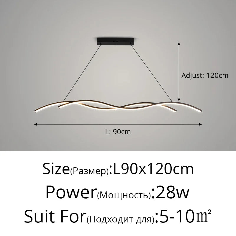 LED Pendant Lights for Home Decor Living, Study, Dining Room - Minimalist Indoor Lighting