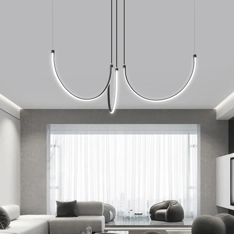 Nordic Minimalist Ceiling Chandelier for Dining Room Living Room