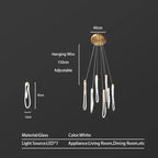 LED Pendant Chandelier for Living & Dining Room Luxury Lighting Fixture