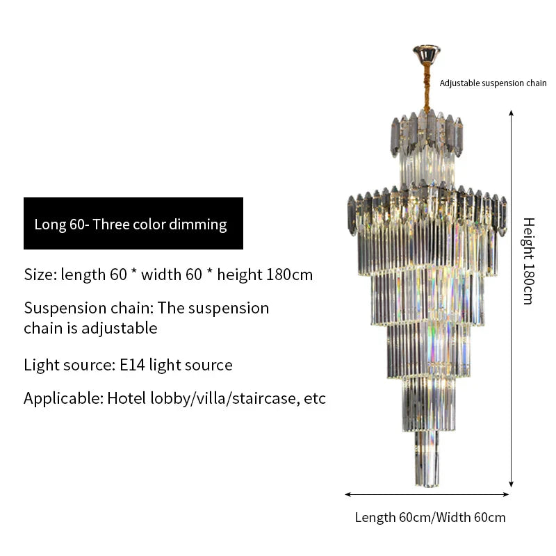 Crystal Chandelier: Elegant Light Fixture for Luxury Interiors