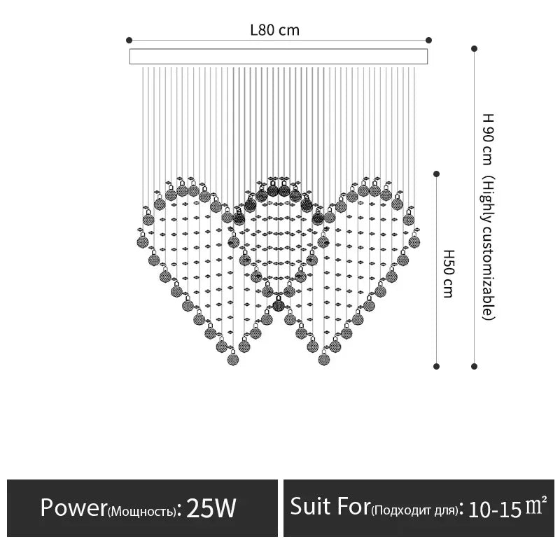 Crystal Chandelier: Modern Dining Table & Bar Lamp for Bedroom & Dining Room Lighting