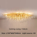 Luxury Crystal Ceiling Chandelier for Modern Living, Dining, Bedroom, and Hotel Hall Decor