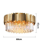 Modern Aluminum Circle LED Ceiling Chandelier for Bedroom Living Room Kitchen Fixtures