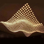 Acrylic Crystal Hanging Chandelier LED Ceiling Pendant Light for Living Room Lobby Customize Hotel