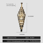 Crystal Chandelier for Luxe Modern European Villa Decor