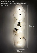 Marble Wall Sconce: Modern Luxury Lighting for Bedroom, Living, Dining Room