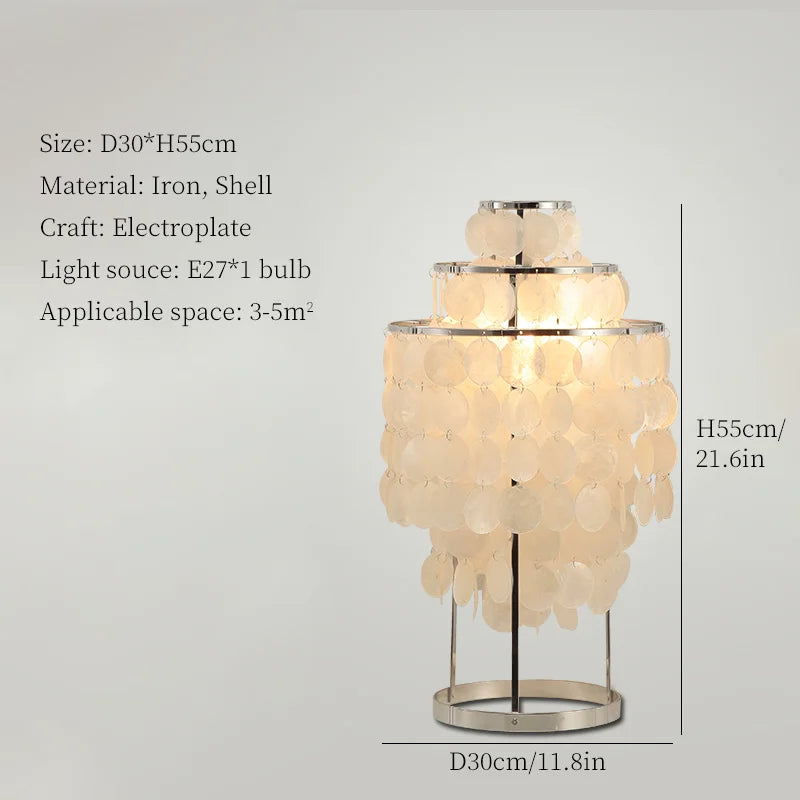 Shell Chandelier: Mediterranean Sea Pendant Light for Home, Bar, Restaurant.