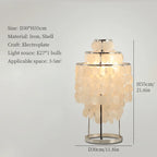 Shell Chandelier: Mediterranean Sea Pendant Light for Home, Bar, Restaurant.