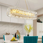 Crystal LED Ceiling Chandelier: Elegant European Home Décor Pendant Lights