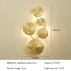 Nordic Lotus Leaf Wall Light: Industrial Style Retro Sconce for Home and Hotel