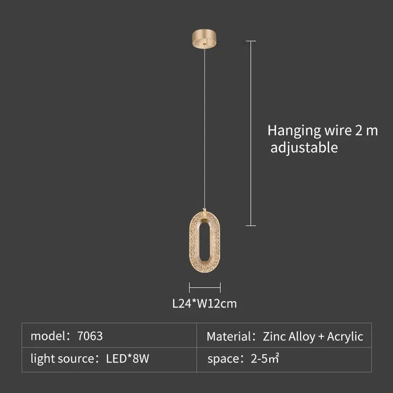 LED Chandeliers: Luxury Staircase Pendant Lamps, Long Hanging Gold Fixture