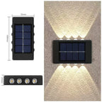 Solar Wall Lamp: Outdoor Waterproof Up/Down Lighting for Garden, Street, Landscape, Balcony