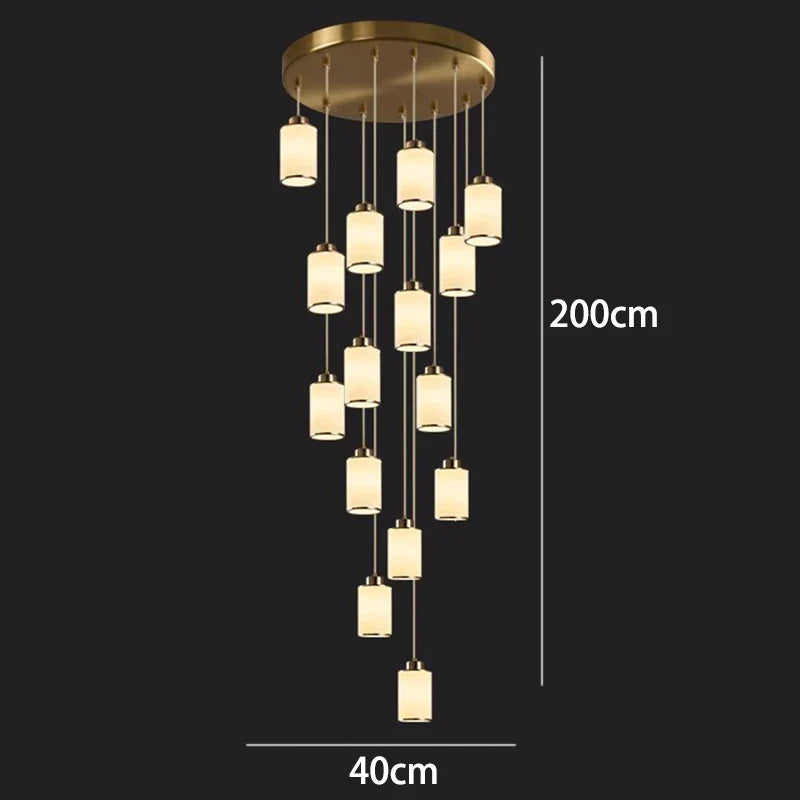 Modern LED Pendant Light Chandeliers for Living Room Staircase Decor