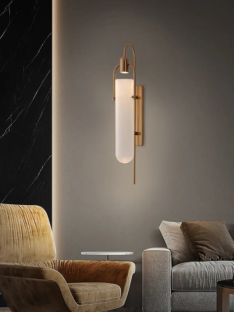 Glass LED Wall Lamp: Modern Interior Lighting for Bedroom, Corridor & Indoor Spaces