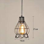 Retro Iron Art Pendant Light for Dining Room Kitchen Bedroom Bar