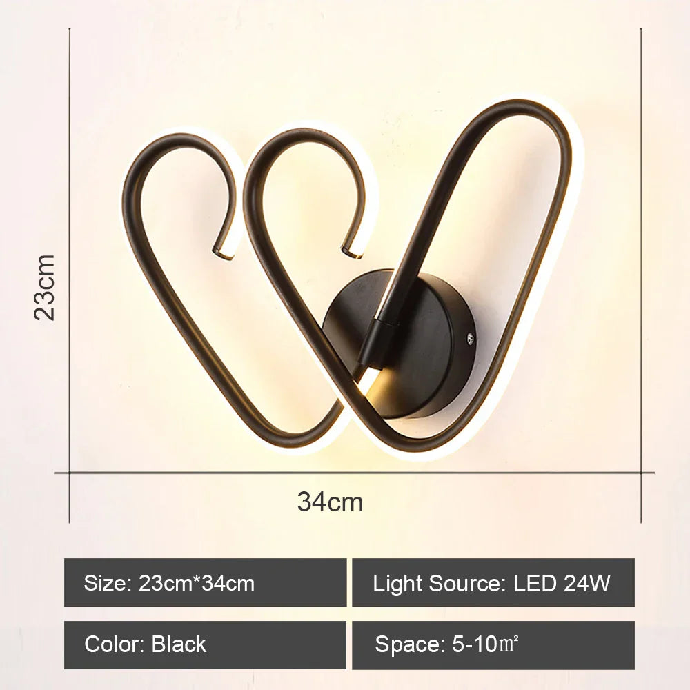 LED Acrylic Wall Light Shade for Bedroom Living Room Home décor