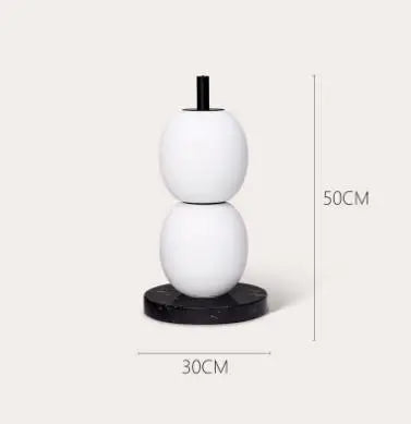 Gourd String Floor Lamp, White Glass Lampshade, Designer Nordic Floor Light