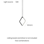 Minimalistic Pendant Light - Designer Ring Lamp for Office, Living Room, Bedroom