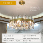 Crystal Chandelier: Modern Luxury, High-end, Creative Design for Living Room, Bedroom, Kitchen