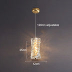 Crystal Pendant Light Small Chandelier for Bedroom Living Room