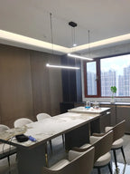 Modern Minimalist Nordic Chandelier Strip Lamps for Dining Room, Bar Table, and More