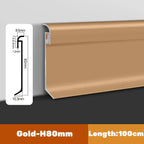 LED Skirting Line Aluminum Profile for Stylish Backlighting, Stair Lighting & Wall Trim