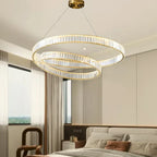 Crystal LED Pendant Light Chandelier for Bedroom Living Room - Adjustable Ceiling Lamp