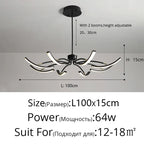 LED Chandeliers for Modern Living Room Bedroom Study Kitchen Lighting