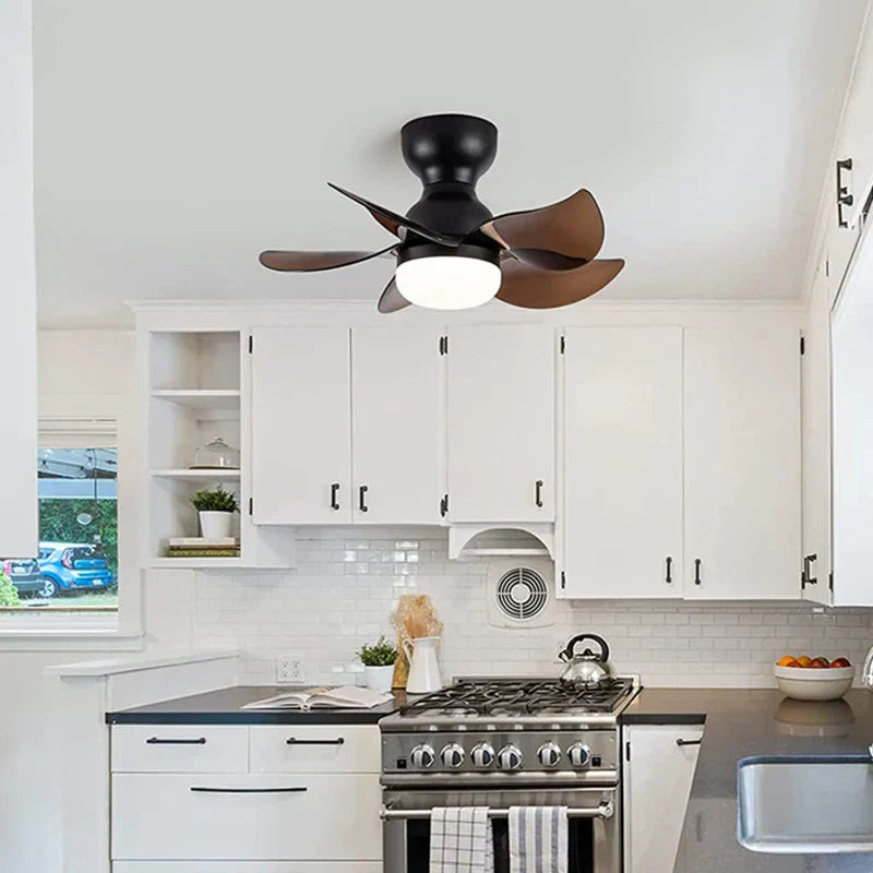 Nordic Bedroom Fan Chandelier for Home Indoor Lighting by Afralia™