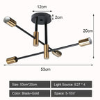 Iron Wrought Chandelier LED Ceiling Light Fixture Modern Vintage Decor Lighting