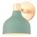 Nordic Wood Macaron Wall Sconce E27 Home Lighting Fixture