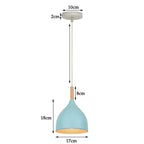 Blue Nordic Pendant Lights E27 Modern Hanging Lamps for Living Dining Kitchen