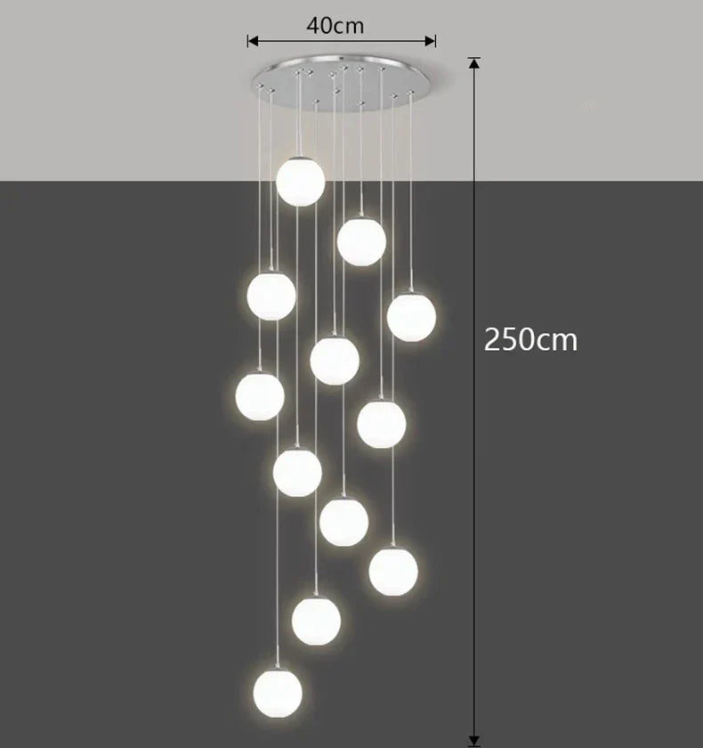 Nordic Dining Pendant Light Chandelier for Living Room, Indoor Ceiling Lamp