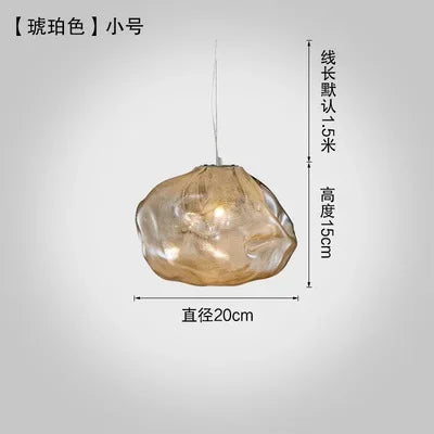 Cloud Glass Pendant Lights | Nordic Modern Blown Crystal Suspension Lamps