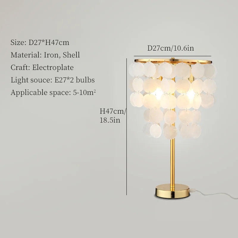 Shell Chandelier: Mediterranean Sea Pendant Light for Home, Bar, Restaurant.