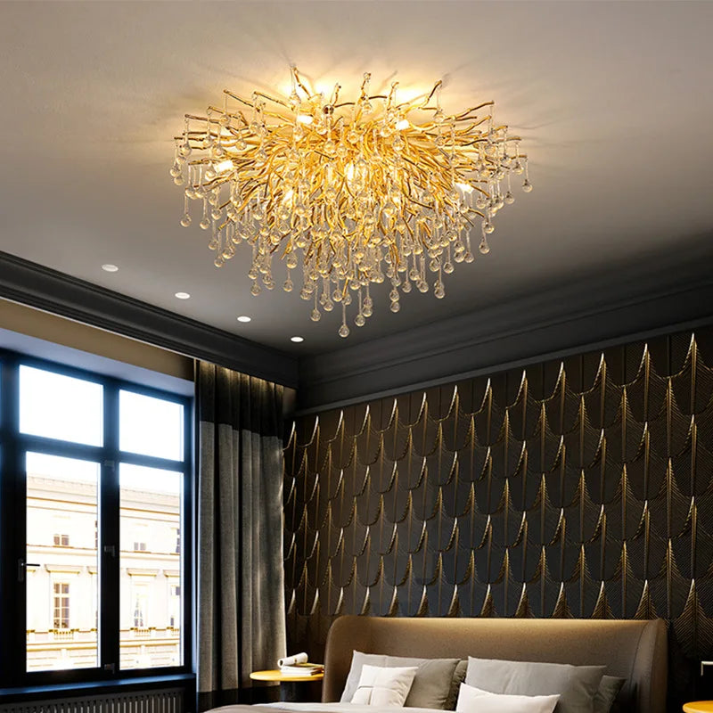 Crystal Ceiling Chandelier - Luxury Lighting for Modern Spaces