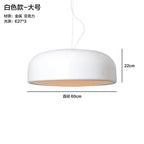 Glossy Black Round Nordic Pendant Light for Dining Room and Bar Decor