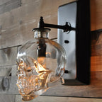 Skull Light Glass Sconce - Creative Nordic Design Wall LED Lamp