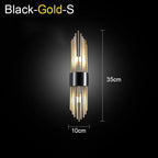 Crystal Wall Lamp: Elegant LED Indoor Lighting for Living Room, Bedroom, Hotel, and TV Background