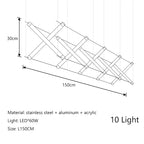 Nordic LED Chandelier: Black Gold Dining Room Kitchen Lighting Fixtures