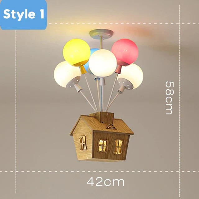 Balloon Ceiling Chandelier for Kids Room, Bedroom, Living Room, Nursery - Indoor Art Decor