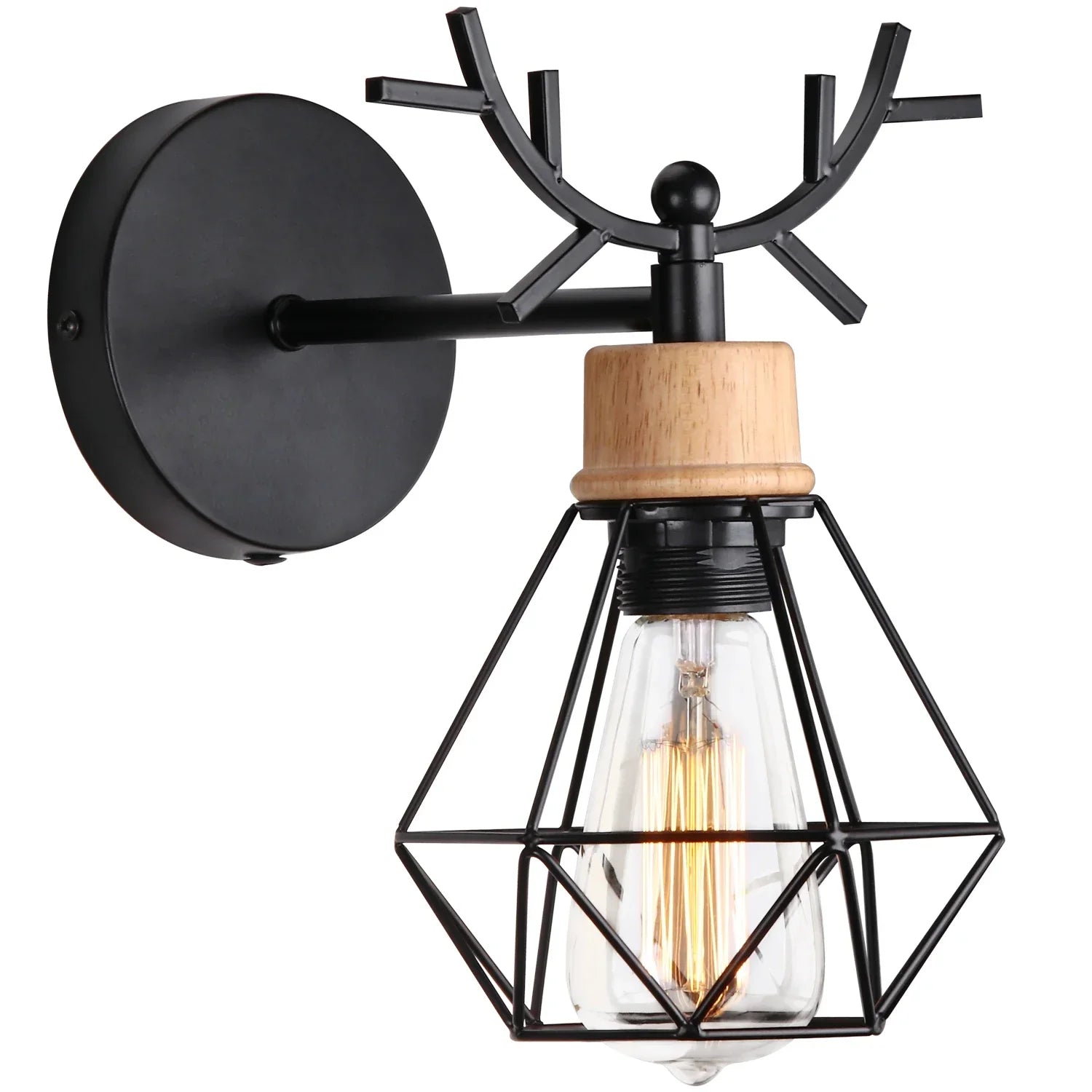 Nordic Macarons Wall Sconce Light for Living Room Bedroom, E27 Base Fixture