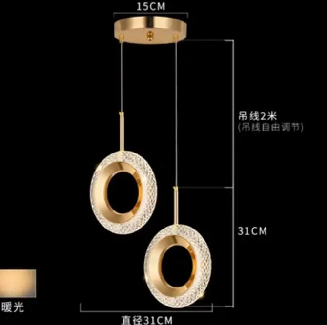 Bedside Pendant Lights | Modern Indoor Chandelier for Bedroom Ceiling Decor