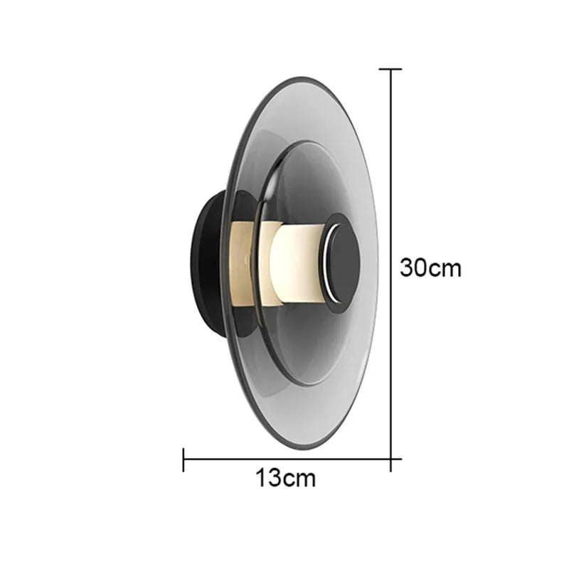 Glass Wall Lamp: Nordic Minimalist LED for Dining, Living, Bedroom