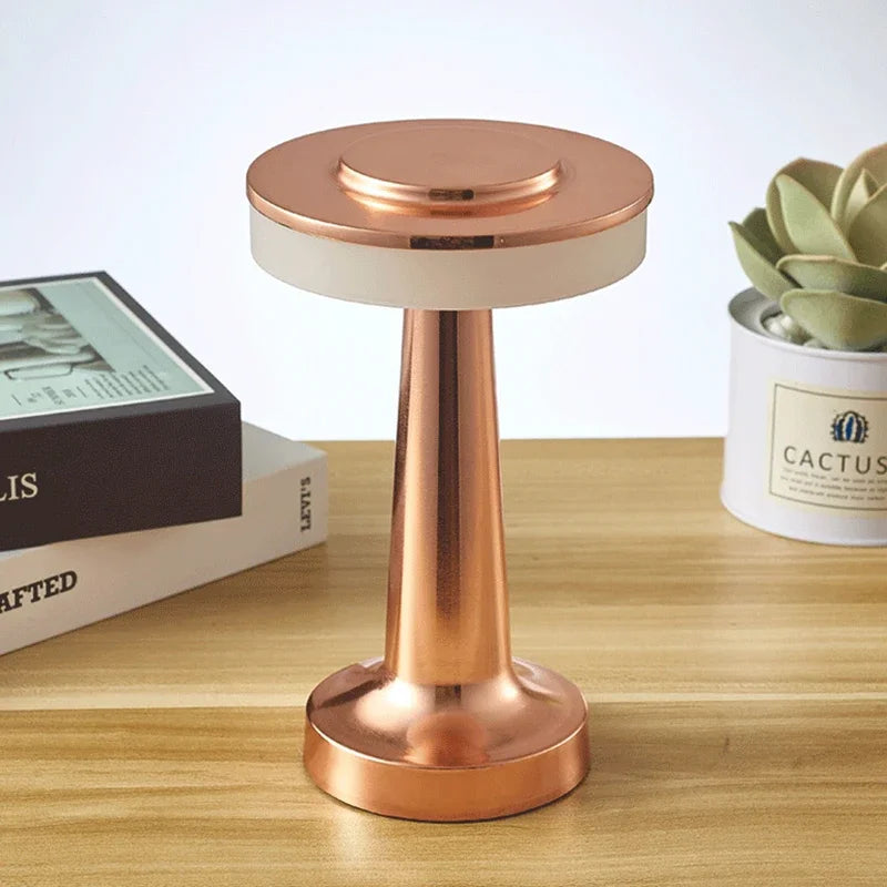 Touch LED Charging Table Lamp for Dining Hotel Bar Coffee Desk, Living Room Decor