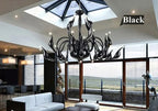 Swan Pendant Chandelier: Elegant European Style for Living Room, Bedroom, Restaurant