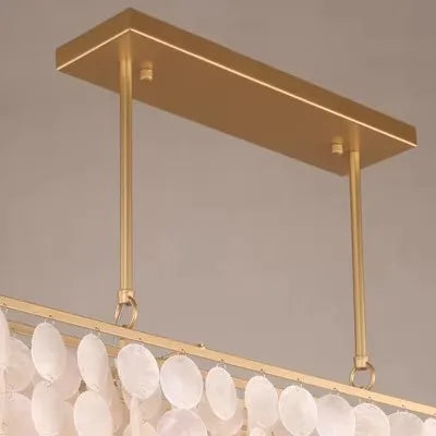 Modern Scandinavian Shell Chandelier for Dining & Living Room