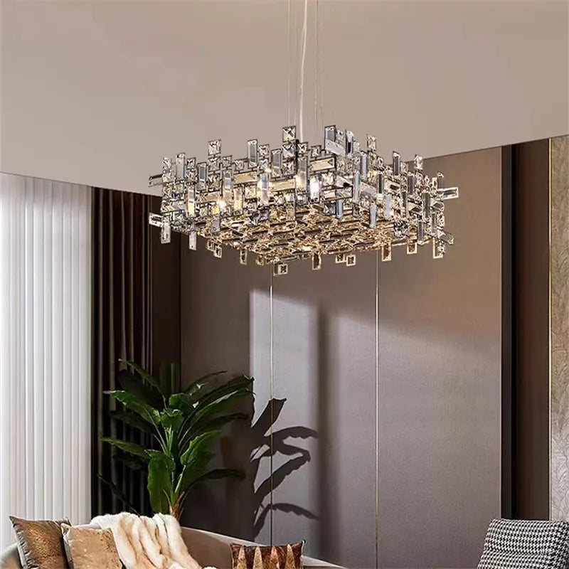 Crystal Chandelier: Luxury Modern Lighting for Living Room, Dining Room, Office, Villa