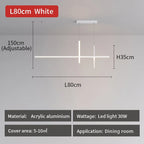 Minimalist LED Pendant Lamps: Dimmable Creative Design for Dining Room, Bar Chandelier