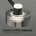 Modern Minimalism Circle Glass Chandelier LED Pendant Lights for Home Decoration